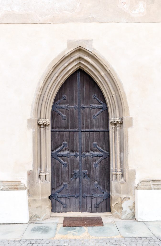 Old church or castle door