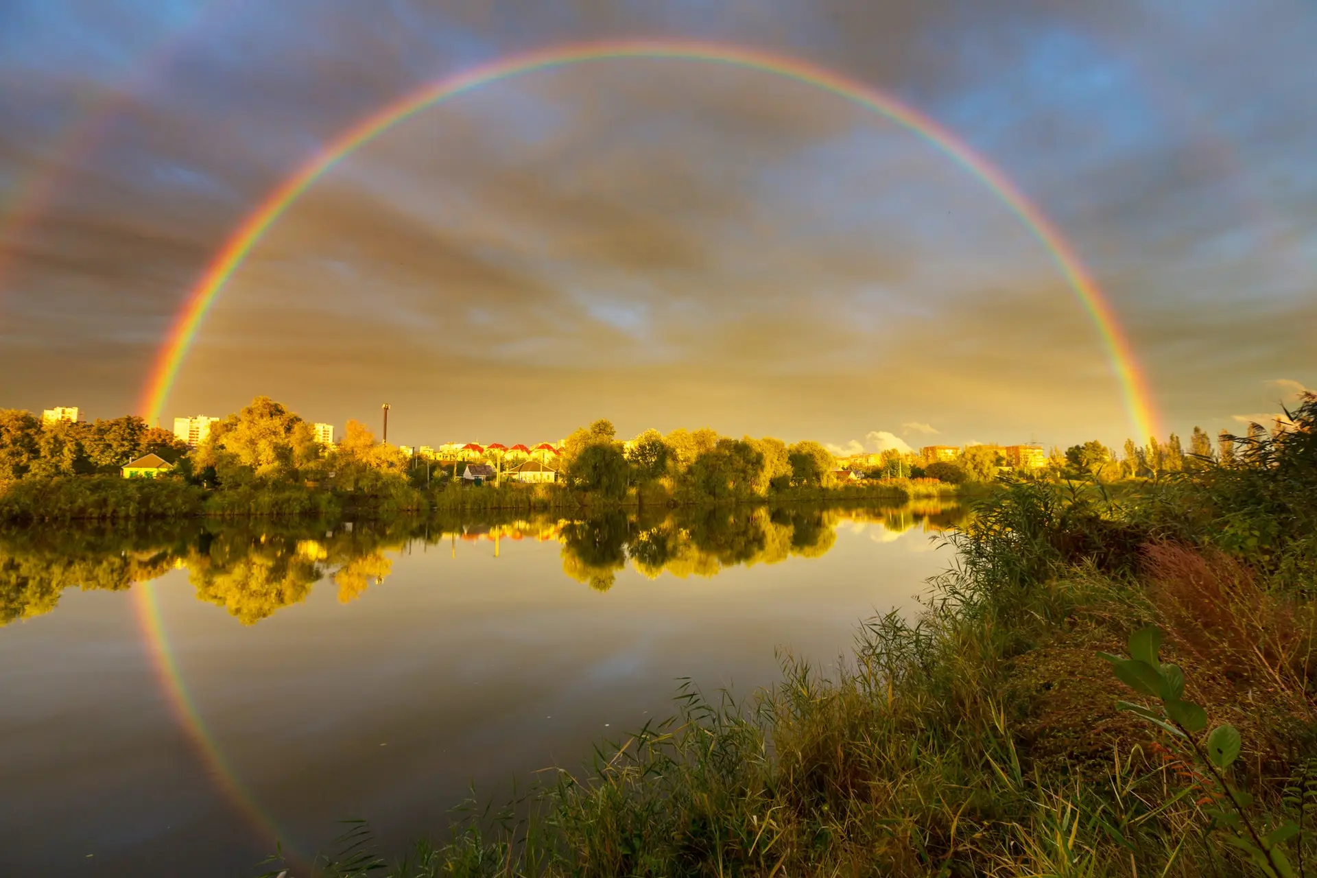 Rainbow on the lake